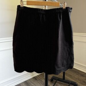 Skies Are Blue Black Bubble Mini Skirt for Work